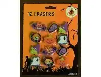 The Party People Shop Erasers - Halloween 12 pk offer