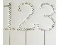 The Party People Shop Cake Topper - Bling, Silver offer