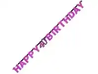 The Party People Shop Banner - Pink Celebration, 40th Birthday offer