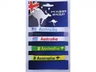 Bracelets - Rubber, Australia Day 4 pk