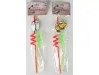 The Party People Shop Straws - Christmas, Spiral Assorted 2 pk offer