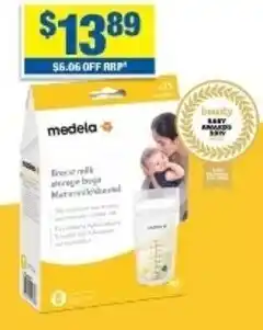 My Chemist Breast Milk Storage Bags 180ml x 25 Pack offer