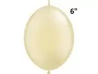 The Party People Shop Balloons - Quick Link, Pearl Ivory 6" offer