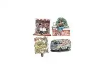 The Party People Shop Cardboard Cutouts - 60's/70's Scenes 4 pk offer