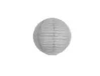 The Party People Shop Lantern, Paper 20cm - Silver/Grey offer