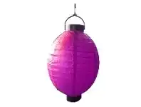 The Party People Shop Lantern, Paper 20cm with LED - Hot Pink offer
