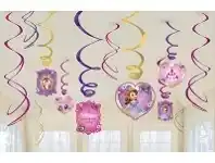 Hanging Decoration - Swirls, Sofia the First 12 pk