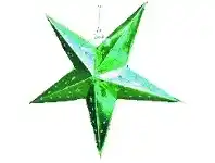 The Party People Shop Lantern - 3D Star Green offer