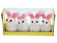 The Party People Shop Bunnies - White 4 pk offer