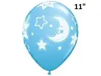The Party People Shop Balloon - Latex Print 11" Baby Moon Blue offer