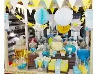 The Party People Shop Labels Blue w/Polka Dots 12 pk offer