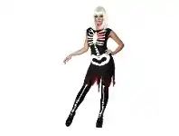 The Party People Shop Adult Costume - Bright Bones, GID offer