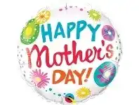 Balloon - Foil, Mother's Day Floral Circles