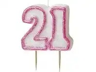 The Party People Shop Candle - Pink Glitz 21 offer