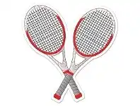Cardboard Cutouts - Tennis Racquets