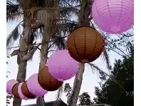 The Party People Shop Festoon Lantern String - Musk Pink & Brown offer