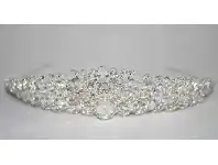 Hairpiece - Crystal Crown, Silver