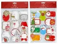 The Party People Shop Gift Tags - Christmas, Handmade 20 pk Assorted offer