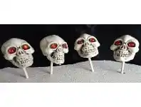 Lawn Decorations - Mini Skulls 4 pk