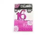 The Party People Shop Card - 16th Birthday, Pink offer