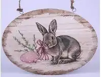 The Party People Shop Hanging Ornament - Plaque, Easter Bunny offer