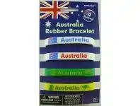 Wristbands - Rubber, Australia 4 pk