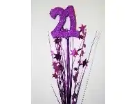 Decorative Pick - Stars 21 Purple