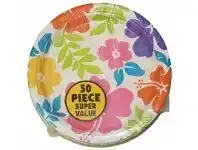 Plates - Dessert, Hibiscus 50 pk