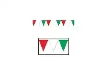 The Party People Shop Flag Bunting - Pennant, Long Red White & Green offer