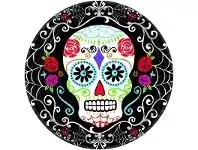 Plates - Banquet, Day of the Dead 18 pk