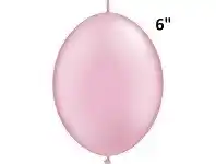 The Party People Shop Balloons - Quick Link, Pearl Pink 6" offer