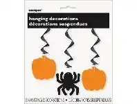 The Party People Shop Hanging Decorations - Swirls, Halloween 3 pk offer
