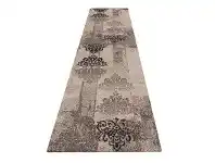 LivingStyles Seattle Dallas Modern Runner Rug, 80x300cm, Brown offer