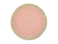 LivingStyles Hampton II Reversible Jute Round Rug, 150cm, Pink offer