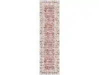 LivingStyles Magnolia Edith Cotton Chenille Runner Rug, 80x300cm, Rose offer