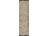LivingStyles Mahal Handmade Reversible Jute & Cotton Runner Rug, 80x400cm, Blue offer
