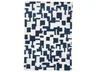 LivingStyles Acoustic Adonis Belgian Made Modern Rug, 230x160cm, Blue offer