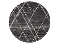LivingStyles Oasis Noah Modern Round Rug, 150cm, Charcoal offer