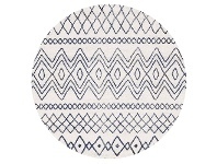 LivingStyles Oasis Nadia Tribal Round Rug, 150cm, Blue offer
