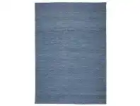 LivingStyles Capri Handwoven Wool Rug, 270x190cm, Blue offer