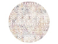 LivingStyles Oasis Ismail Tribal Round Rug, 150cm, Multi offer