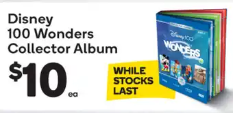 Woolworths Disney 100 Wonders Collector Album offer