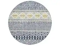 Oasis Sabrina Tribal Round Rug, 200cm, Navy