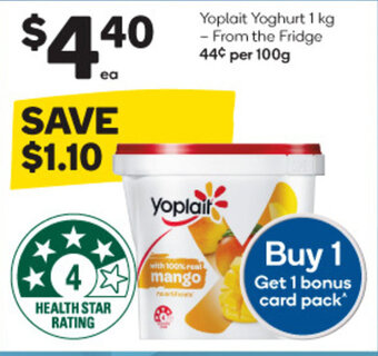 Woolworths Yoplait Yoghurt 1 kg offer