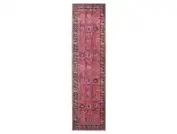 LivingStyles Eternal Whisper Corners Turkish Made Oriental Runner Rug, 80x400cm, Pink offer
