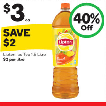 Woolworths Lipton Ice Tea 1.5 Litre offer