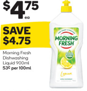 Woolworths Morning Fresh Dishwashing Liquid 900ml offer