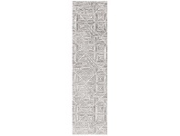 LivingStyles Oasis Kenza Modern Runner Rug, 80x500cm, Silver offer