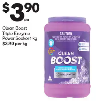 Woolworths Clean Boost Triple Enzyme Power Soaker 1 kg offer