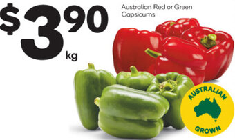 Woolworths Australian Red or Green Capsicums offer